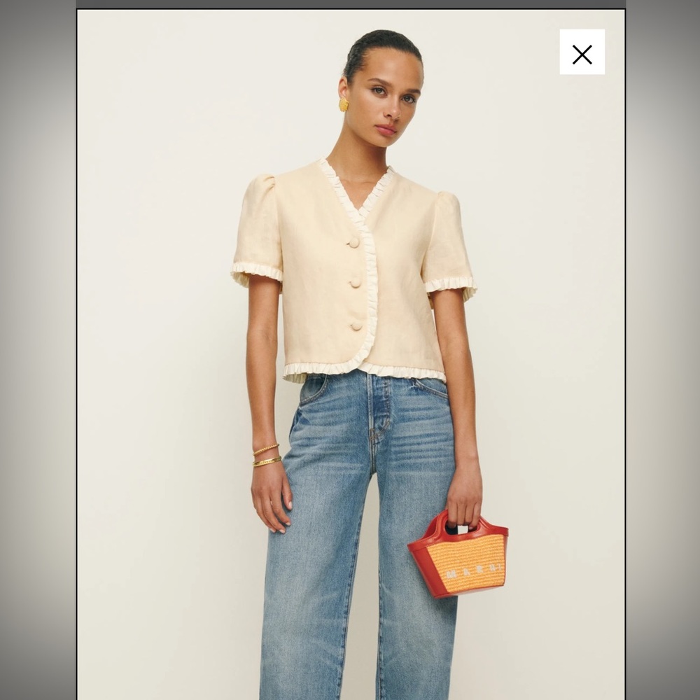 Reformation Bess Linen Top - Picture 4 of 9